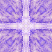purple tie dye cross design
