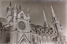 antique cathedral exterior 