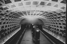 tunnel in subway Washington DC 