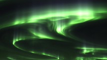 Green Aurora Borealis Northern Lights at night
