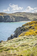 cliffs along a coastline in Ireland