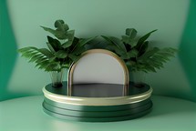 Realistic plants with a 3D podium