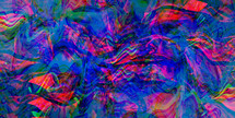 glitchy blue green red waves and shapes - abstract art background
