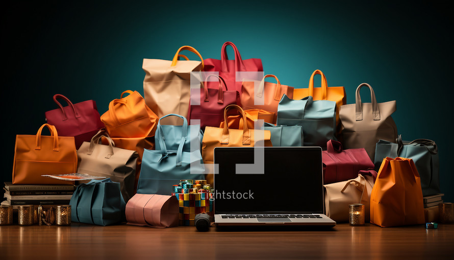 shopping online matte background for Black Friday
