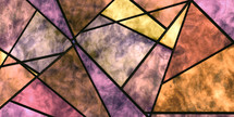 stained glass warm complex backdrop