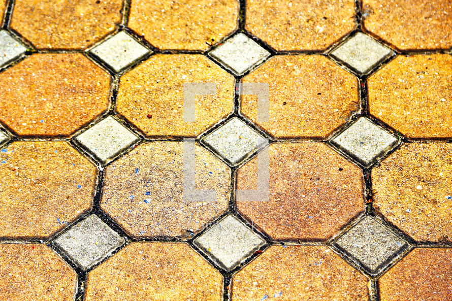 abstract octagon tiles 