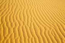 ripples in golden sand 