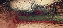 water condensation effect on glass 