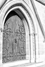 entrance to a church 