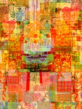 colorful patchwork art background 