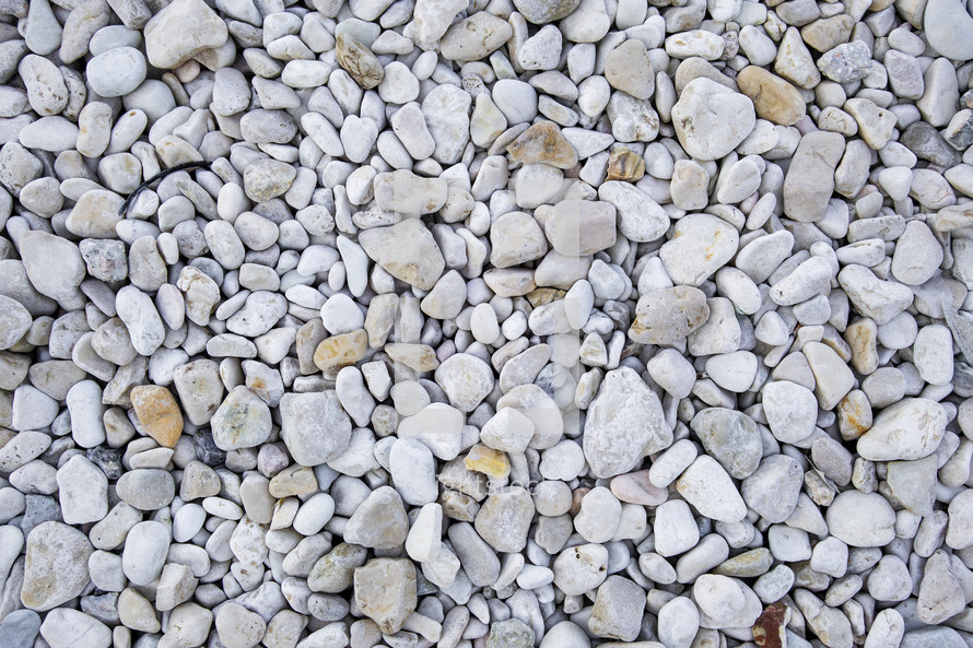 white pebbles background 