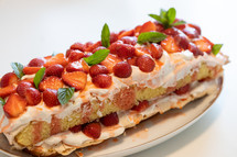 strawberry layer cake