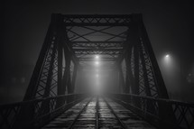 Dark Foggy Bridge