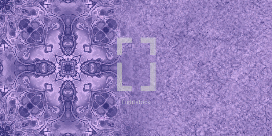 duotone purple blue medallion grunge wallpaper with copy space