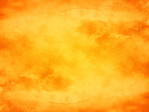 Orange watercolor background with texture color watercolour paint and paper. The abstract empty aquarelle surface of square format with effect of grungefor your text or collage. Blank design template is drawn in handmade technique. Use it in for your design projects.