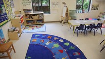 a preschool classroom and nursery 