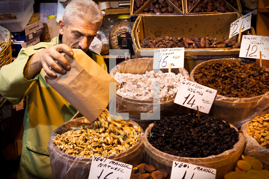 Local market in Turkey