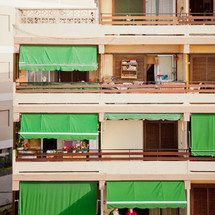 balconies in Tenerife, Spain