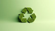 Green recycle symbol