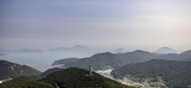 landscape of Korean islands off the coast