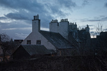 rooftop of a house in Edinburgh 