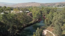 Drone Footage of the Jordan River in Israel