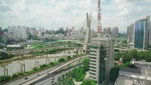 Timelapse of skyscraper building at São Paulo Brazil

