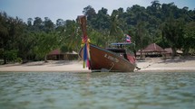 boat in thailand on a fantastic beach