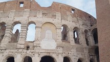 Colosseum in Rome, Italy. Close up of structure