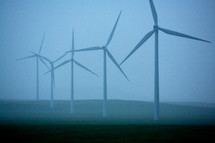 Misty wind farm