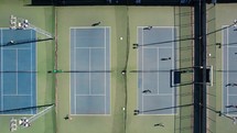 Tennis players on the courts