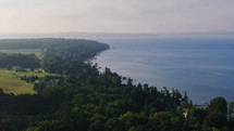 Aerial cinematic drone of Michigan 