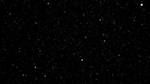 The Space travel, fly trough deep universe with millions of stars in dark sky black background animation
