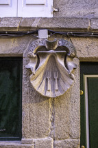 shell sculpture in Santiage de compostella