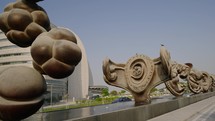 Human fetus sculpture in Doha Qatar
