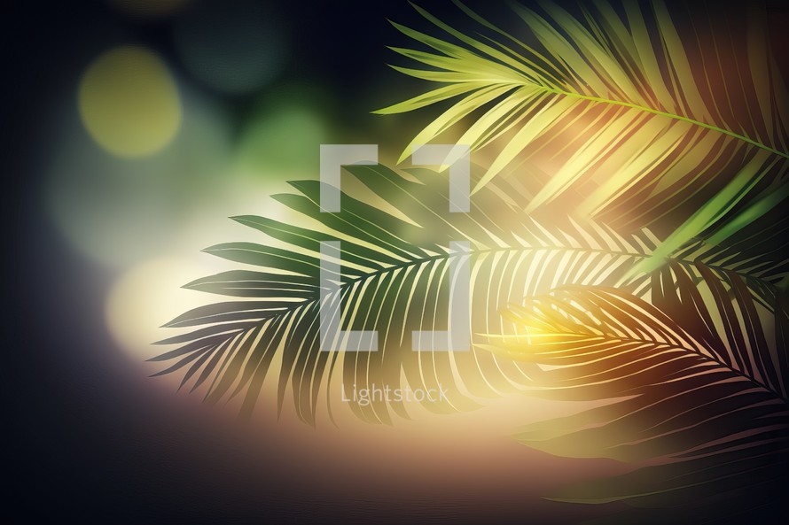 Palm Sunday Banner Background