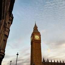 The Iconic Big Ben Clock in London England