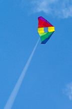flying a kite 