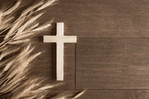 cross and wheat 