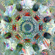 graphic design collage kaleidoscopic effect medallion