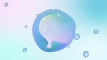 Transparent Bubble With Gradient Colors - animation