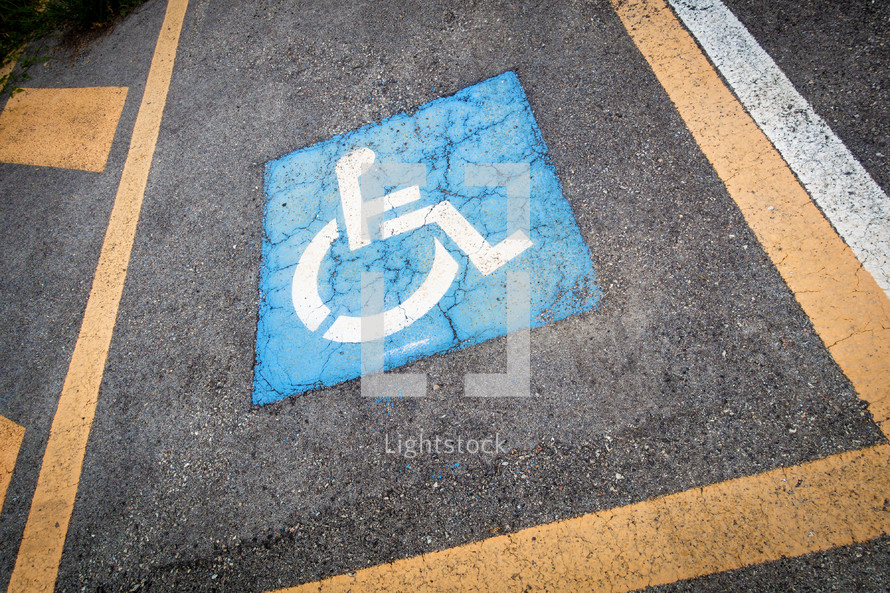 handicapped parking space 