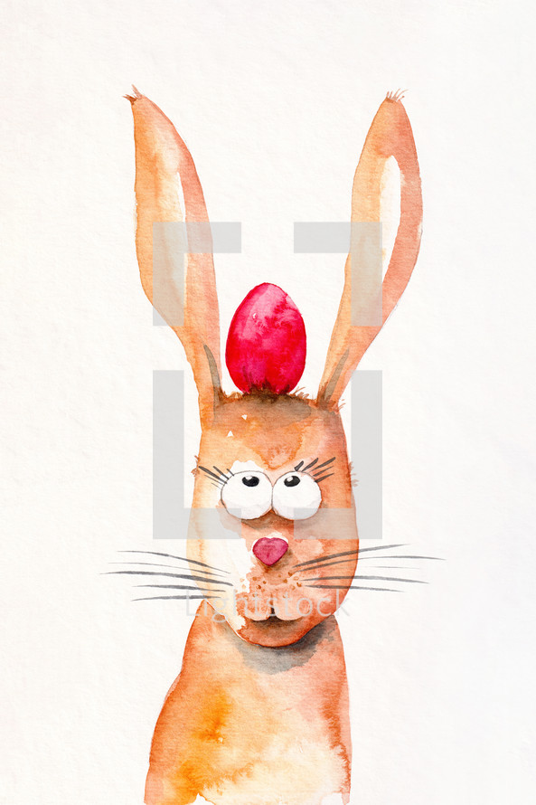 water color Easter Bunny 