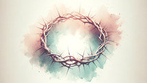 The Crown of Thorns in Watercolors 