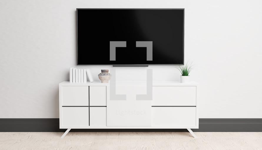 television and tv stand 