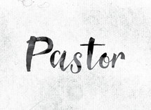 word pastor on white background 
