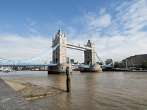 Tower Bridge on River Thames London UK
