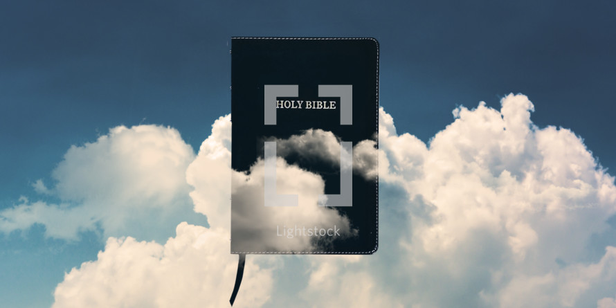 Bible in the clouds  