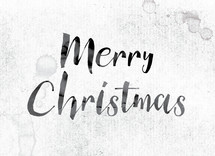 Merry Christmas on white background 