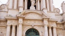 Church exterior of a Sicilian city Christian place of worship in Italy